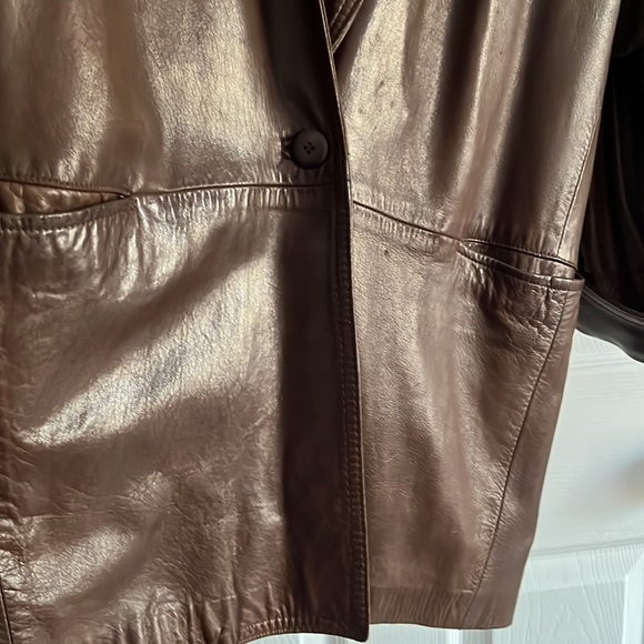 Ann Taylor leather jacket - Picture 4 of 6